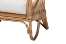 Mathias Natural Brown Antique Rattan Loveseat Baxton