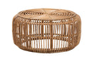 Mathias Natural Brown Antique Rattan Coffee Table Baxton