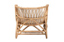 Elison Natural Brown Rattan Chaise Baxton