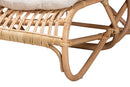 Elison Natural Brown Rattan Chaise Baxton