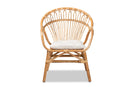Carrick Natural Brown Rattan Dining Chair Baxton