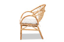 Carrick Natural Brown Rattan Dining Chair Baxton
