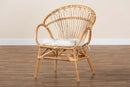Carrick Natural Brown Rattan Dining Chair Baxton