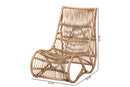 Margo Natural Rattan Lounge Chair Baxton