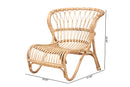 Adalwin Natural Brown Rattan Accent Chair Baxton