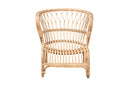 Adalwin Natural Brown Rattan Accent Chair Baxton