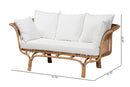 Adalina Natural Rattan Sofa w/Cushion Baxton