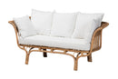 Adalina Natural Rattan Sofa w/Cushion Baxton
