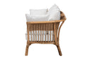 Adalina Natural Rattan Sofa w/Cushion Baxton