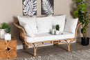 Adalina Natural Rattan Sofa w/Cushion Baxton