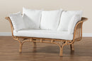 Adalina Natural Rattan Sofa w/Cushion Baxton