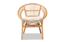 Carver Natural Brown Rattan Dining Chair Baxton