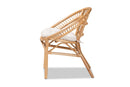 Carver Natural Brown Rattan Dining Chair Baxton