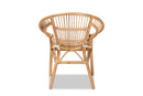 Carver Natural Brown Rattan Dining Chair Baxton