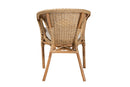 Agnes Natural Brown Antique Rattan Dining Chair Baxton