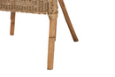 Agnes Natural Brown Antique Rattan Dining Chair Baxton