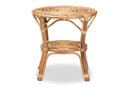 Ramona Natural Brown Rattan Coffee Table Baxton