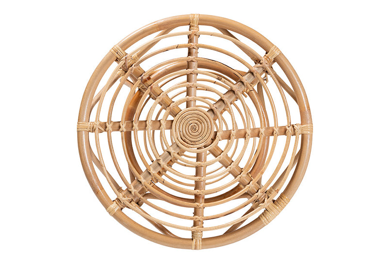 Ramona Natural Brown Rattan Coffee Table Baxton