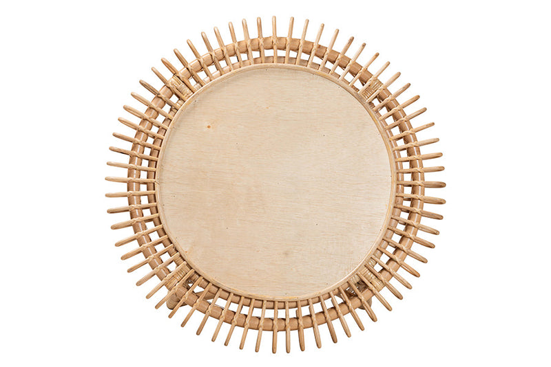 Eloise Natural Rattan Coffee Table Baxton