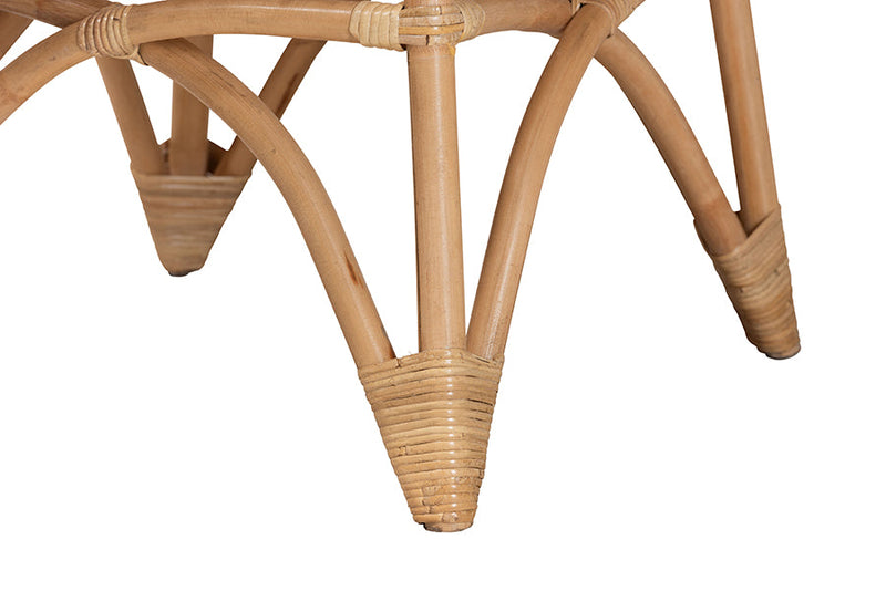 Eloise Natural Rattan Coffee Table Baxton