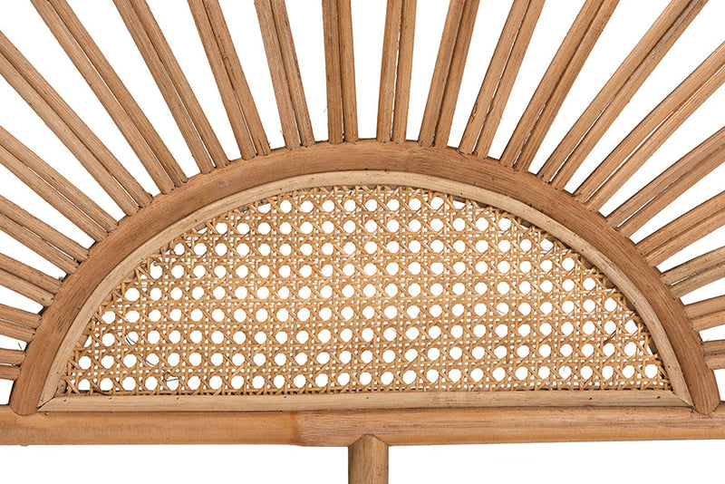 Drucilla Natural Rattan Queen Size Standalone Headboard Baxton