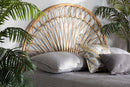 Padilla Natural Brown Rattan Queen Size Standalone Headboard Baxton