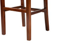 Kylie Natural Rattan and Mahogany Wood Bar Stool Baxton