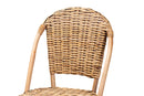 Veneto Natural Rattan Bar Stool Baxton