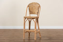 Veneto Natural Rattan Bar Stool Baxton