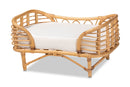 Lenoir Natural Brown Rattan Pet Bed w/Cushion Baxton