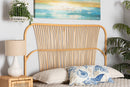 Orion Natural Brown Rattan Queen Size Wall-mount Headboard Baxton