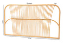 Orion Natural Brown Rattan Queen Size Wall-mount Headboard Baxton