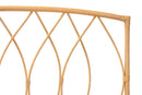 Alaire Natural Brown Rattan Queen Size Wall-mount Headboard Baxton