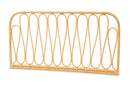Curacao Natural Brown Rattan Queen Size Wall-mount Headboard Baxton