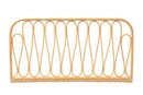 Curacao Natural Brown Rattan Queen Size Wall-mount Headboard Baxton