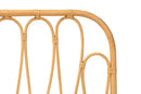 Curacao Natural Brown Rattan Queen Size Wall-mount Headboard Baxton