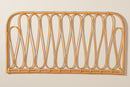 Curacao Natural Brown Rattan Queen Size Wall-mount Headboard Baxton