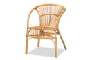 Artemis Natural Brown Rattan Dining Chair Baxton