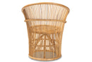 Maclean Natural Brown Rattan Accent Chair Baxton