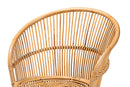 Maclean Natural Brown Rattan Accent Chair Baxton