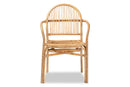 Randolph Natural Brown Rattan Dining Chair Baxton