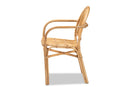 Randolph Natural Brown Rattan Dining Chair Baxton