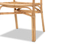 Randolph Natural Brown Rattan Dining Chair Baxton
