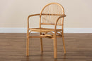 Randolph Natural Brown Rattan Dining Chair Baxton