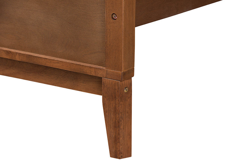 Manila Ash Walnut Queen Size Platform Bed Baxton