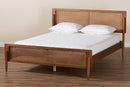 Damani Ash Walnut King Size Platform Bed Baxton