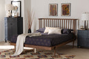 Eri Ash Walnut Queen Size Platform Bed Baxton