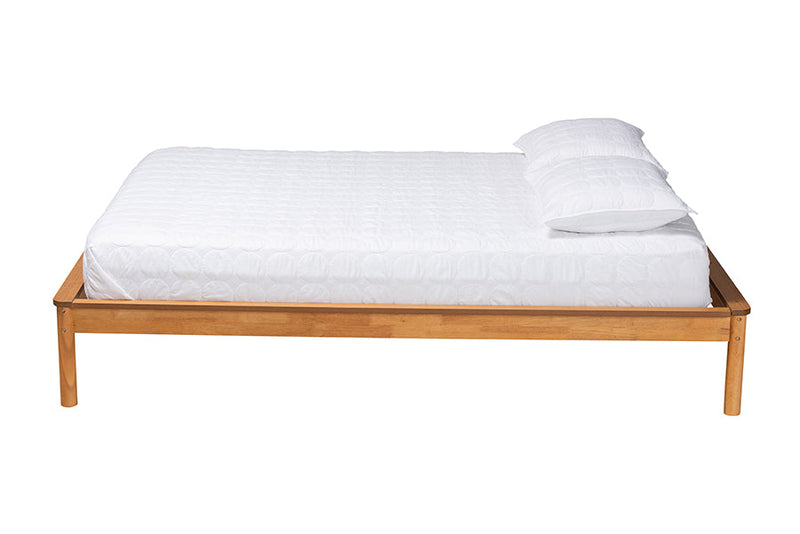 Nella Honey Oak Full Size Bed Baxton