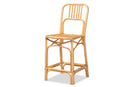Auden Natural Brown Rattan Counter Stool Baxton