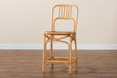 Auden Natural Brown Rattan Counter Stool Baxton